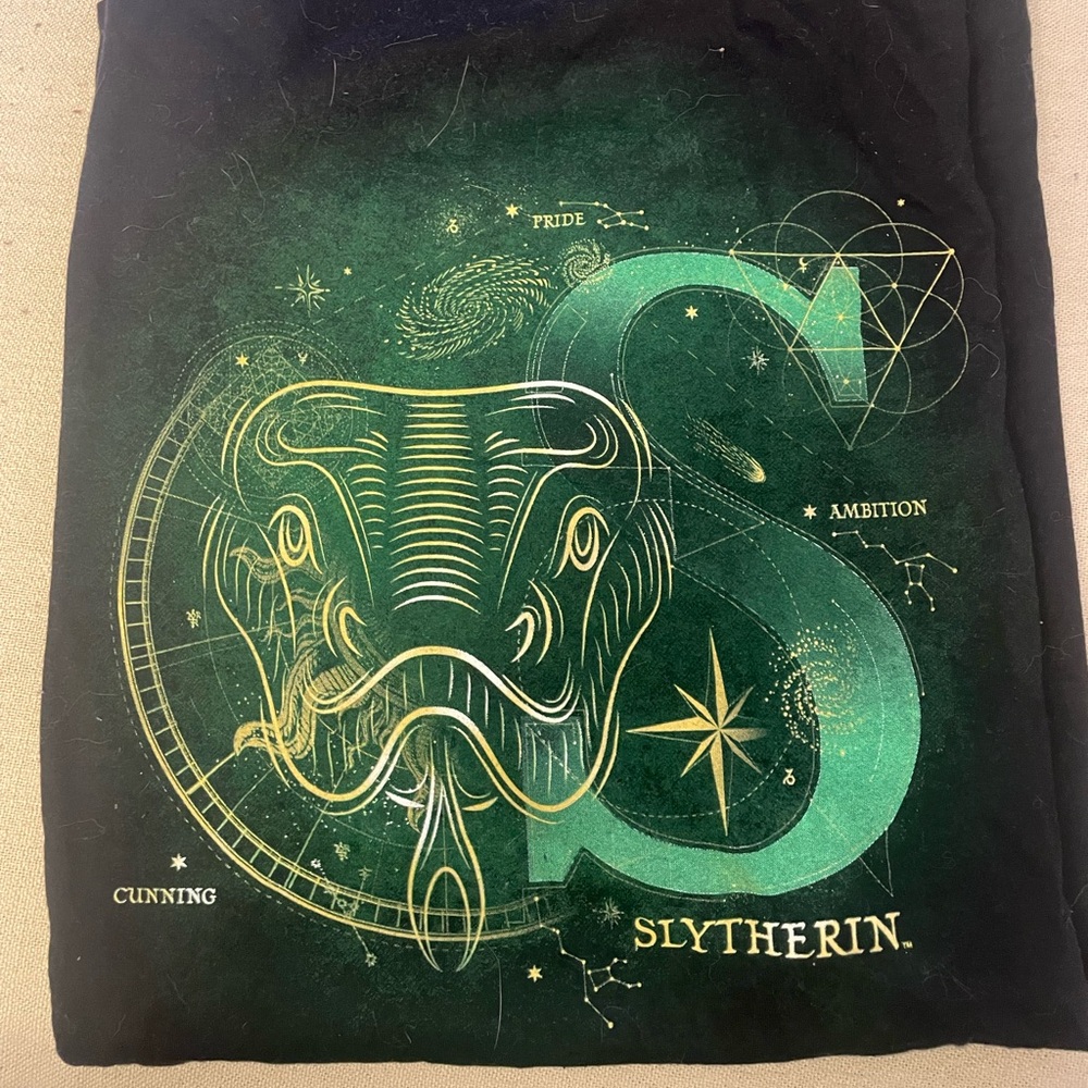 Harry Potter Slytherin Zodiac Unisex Tshirt Size 2XL